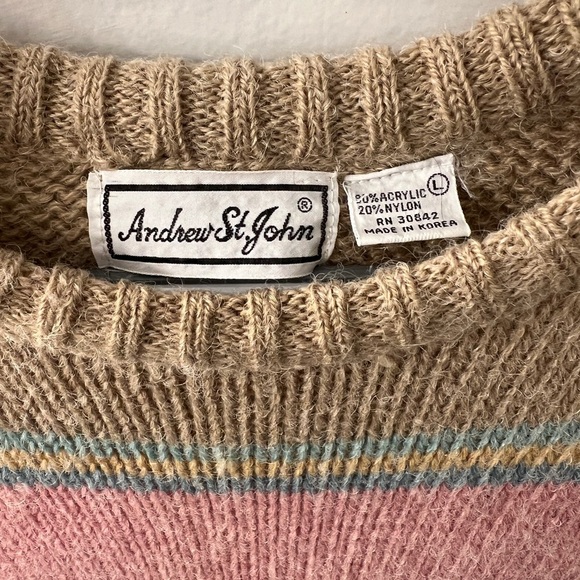 Vintage Andrew St. John top Size Large - Picture 2 of 6